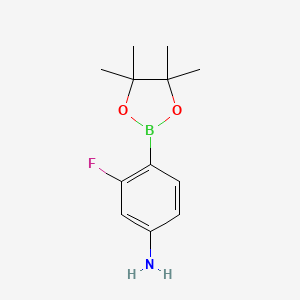 3-Fluoro-4-(4,4,5,5-tetramethyl-1,3,2-dioxaborolan-2-yl)aniline