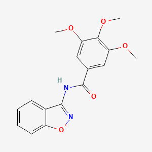molecular formula C17H16N2O5 B5819885 N-(1,2-benzoxazol-3-yl)-3,4,5-trimethoxybenzamide 