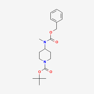 Benzyl 1-(tert-butoxycarbonyl)piperidin-4-ylmethylcarbamate