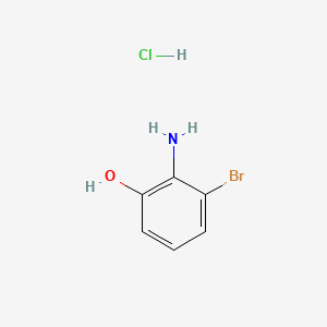 molecular formula C6H7BrClNO B581995 2-氨基-3-溴苯酚盐酸盐 CAS No. 855836-16-7