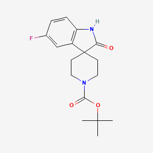 1'-Boc-5-fluoro-1,2-dihydro-2-oxo-spiro[3H-indole-3,4'-piperidine]