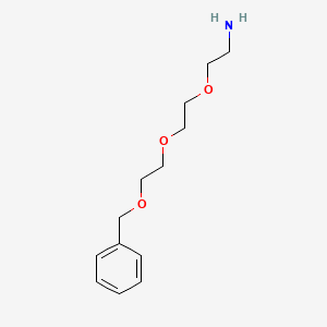 molecular formula C13H21NO3 B582000 Benzyl-PEG3-amine CAS No. 86770-75-4