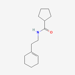 molecular formula C14H23NO B5820017 N-[2-(1-CYCLOHEXENYL)ETHYL]-1-CYCLOPENTANECARBOXAMIDE 