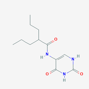 molecular formula C12H19N3O3 B5820020 N-(2,4-dioxo-1,2,3,4-tetrahydropyrimidin-5-yl)-2-propylpentanamide 