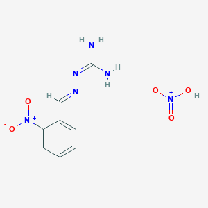 molecular formula C8H10N6O5 B5820052 nitric acid;2-[(E)-(2-nitrophenyl)methylideneamino]guanidine 