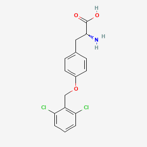 (2R)-2-Amino-3-(4-[(2,6-dichlorophenyl)methoxy]phenyl)propanoic acid