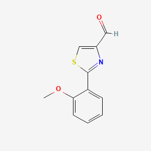 molecular formula C11H9NO2S B582015 2-(2-Methoxyphenyl)thiazole-4-carbaldehyde CAS No. 885279-11-8