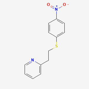 molecular formula C13H12N2O2S B5820172 2-[2-(4-nitrophenyl)sulfanylethyl]pyridine 