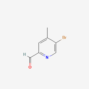 molecular formula C7H6BrNO B582018 5-Bromo-4-methylpicolinaldehyde CAS No. 886364-94-9