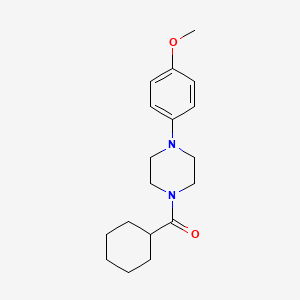 molecular formula C18H26N2O2 B5820188 CYCLOHEXYL[4-(4-METHOXYPHENYL)PIPERAZINO]METHANONE 