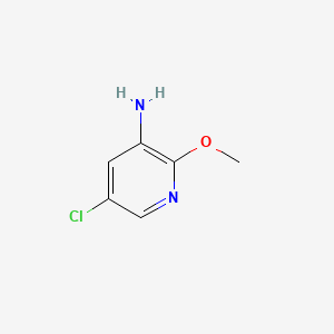 molecular formula C6H7ClN2O B582020 5-Chloro-2-methoxypyridin-3-amine CAS No. 886373-70-2