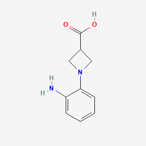 molecular formula C10H12N2O2 B582027 1-(2-Aminophenyl)azetidine-3-carboxylic acid CAS No. 887595-81-5