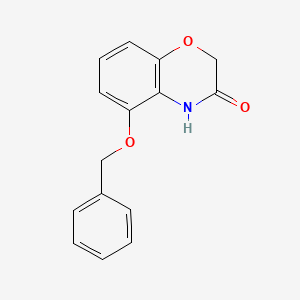 molecular formula C15H13NO3 B582031 5-(Benzyloxy)-2,4-dihydro-1,4-benzoxazin-3-one CAS No. 888731-88-2
