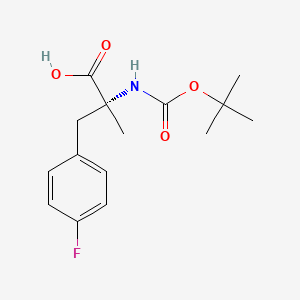 molecular formula C15H20FNO4 B582032 Boc-alpha-methyl-D-4-fluorophenylalanine CAS No. 889113-64-8