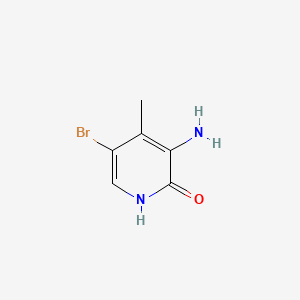 molecular formula C6H7BrN2O B582033 3-Amino-5-bromo-4-methylpyridin-2-ol CAS No. 889943-27-5