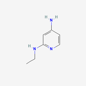 molecular formula C7H11N3 B582034 4-氨基-2-乙氨基吡啶 CAS No. 891855-87-1