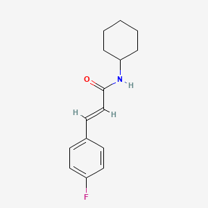 molecular formula C15H18FNO B5820340 (E)-N-Cyclohexyl-3-(4-fluorophenyl)acrylamide 