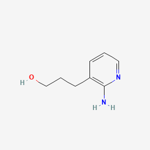 molecular formula C8H12N2O B582035 3-(2-氨基吡啶-3-基)丙醇 CAS No. 89226-78-8