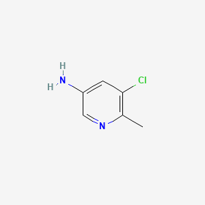 molecular formula C6H7ClN2 B582039 5-Chloro-6-methylpyridin-3-amine CAS No. 896161-13-0