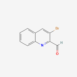 molecular formula C10H6BrNO B582040 3-溴喹啉-2-甲醛 CAS No. 898559-24-5