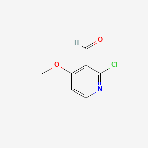 molecular formula C7H6ClNO2 B582042 2-Chloro-4-methoxynicotinaldehyde CAS No. 905563-79-3