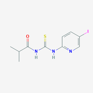 molecular formula C10H12IN3OS B5820433 N-[(5-iodopyridin-2-yl)carbamothioyl]-2-methylpropanamide 