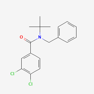 molecular formula C18H19Cl2NO B5820472 N-benzyl-N-tert-butyl-3,4-dichlorobenzamide 