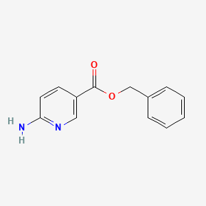 molecular formula C13H12N2O2 B582071 Benzyl 6-aminonicotinate CAS No. 935687-49-3