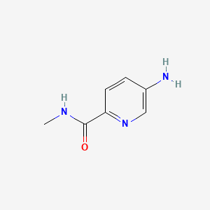 molecular formula C7H9N3O B582075 5-amino-N-methylpyridine-2-carboxamide CAS No. 941284-74-8