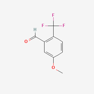 molecular formula C9H7F3O2 B582084 5-Methoxy-2-(trifluoromethyl)benzaldehyde CAS No. 944905-42-4