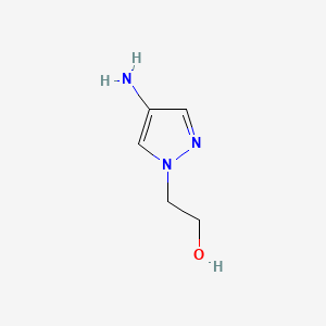 molecular formula C5H9N3O B582085 2-(4-Amino-1H-pyrazol-1-yl)ethanol CAS No. 948571-47-9