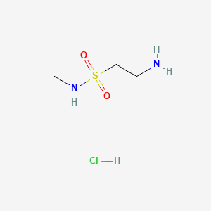 molecular formula C3H11ClN2O2S B582087 2-amino-N-methylethanesulfonamide hydrochloride CAS No. 94987-87-8