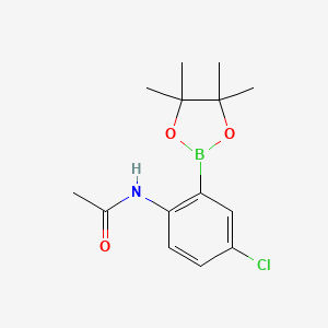 N-(4-Chloro-2-(4,4,5,5-tetramethyl-1,3,2-dioxaborolan-2-yl)phenyl)acetamide