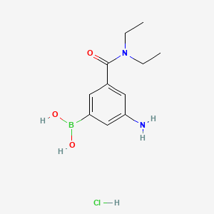 (3-Amino-5-(diethylcarbamoyl)phenyl)boronic acid hydrochloride
