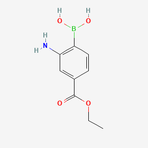 [2-Amino-4-(ethoxycarbonyl)phenyl]boronic acid