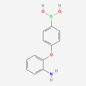 molecular formula C12H12BNO3 B582092 [4-(2-Aminophenoxy)phenyl]boronic acid CAS No. 957103-98-9
