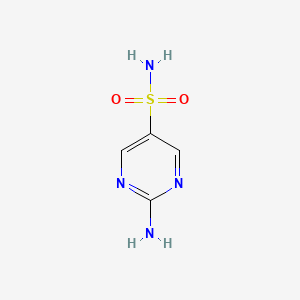 molecular formula C4H6N4O2S B582098 2-Aminopyrimidine-5-sulfonamide CAS No. 99171-23-0