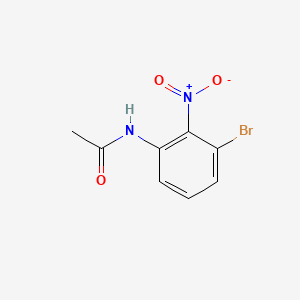 molecular formula C8H7BrN2O3 B582099 N-(3-溴-2-硝基苯基)乙酰胺 CAS No. 99233-18-8
