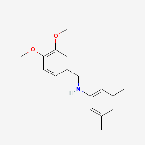 molecular formula C18H23NO2 B5820997 N-(3-ethoxy-4-methoxybenzyl)-3,5-dimethylaniline CAS No. 355816-34-1