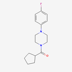 molecular formula C16H21FN2O B5821002 CYCLOPENTYL[4-(4-FLUOROPHENYL)PIPERAZINO]METHANONE 