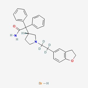 molecular formula C28H31BrN2O2 B582103 (R)-达菲那新-d4 氢溴酸盐 CAS No. 1261394-25-5