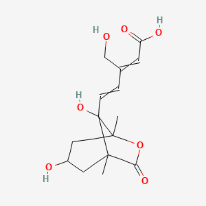 molecular formula C15H20O7 B582105 8'-Oxo-6-hydroxydihydrophaseic acid CAS No. 1388075-44-2