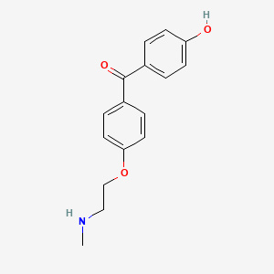 (4-Hydroxyphenyl)[4-[2-(methylamino)ethoxy]phenyl]methanone