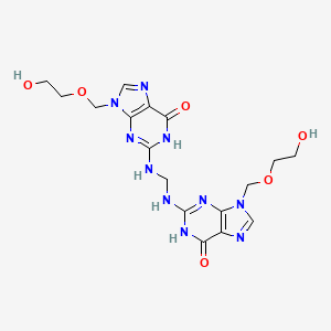 2,2'-(methylenebis(azanediyl))bis(9-((2-hydroxyethoxy)methyl)-1H-purin-6(9H)-one)