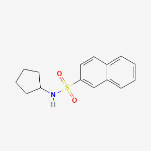 molecular formula C15H17NO2S B5821273 N-cyclopentylnaphthalene-2-sulfonamide 