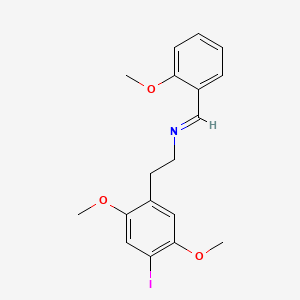 molecular formula C18H20INO3 B582129 25I-NBOMe imine analog CAS No. 1798423-73-0