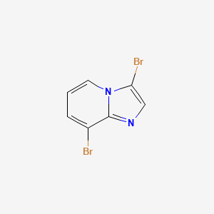 molecular formula C7H4Br2N2 B582137 3,8-Dibromoimidazo[1,2-a]pyridine CAS No. 1263062-05-0