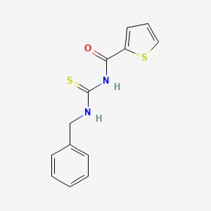 molecular formula C13H12N2OS2 B5821398 N-(benzylcarbamothioyl)thiophene-2-carboxamide 