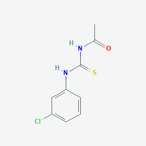 molecular formula C9H9ClN2OS B5821419 N-[(3-chlorophenyl)carbamothioyl]acetamide 