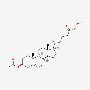 molecular formula C29H46O4 B582142 (3b)-3-(Acetyloxy)-chol-5-ene-24-carboxylic Acid Ethyl Ester CAS No. 75861-02-8